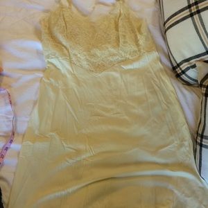 Vintage yellow slip